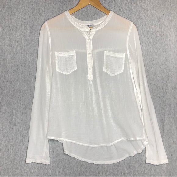 Splendid Tops - Splendid Patch Pocket Mixed Media Henley – Small